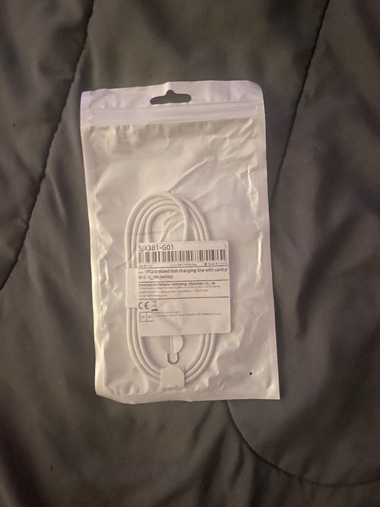 Other - White Braided USB-C Fast Charging Cable 1M New Sealed